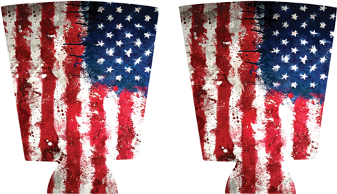 American Grunge Poster Shower Curtain (500x500), Png Download