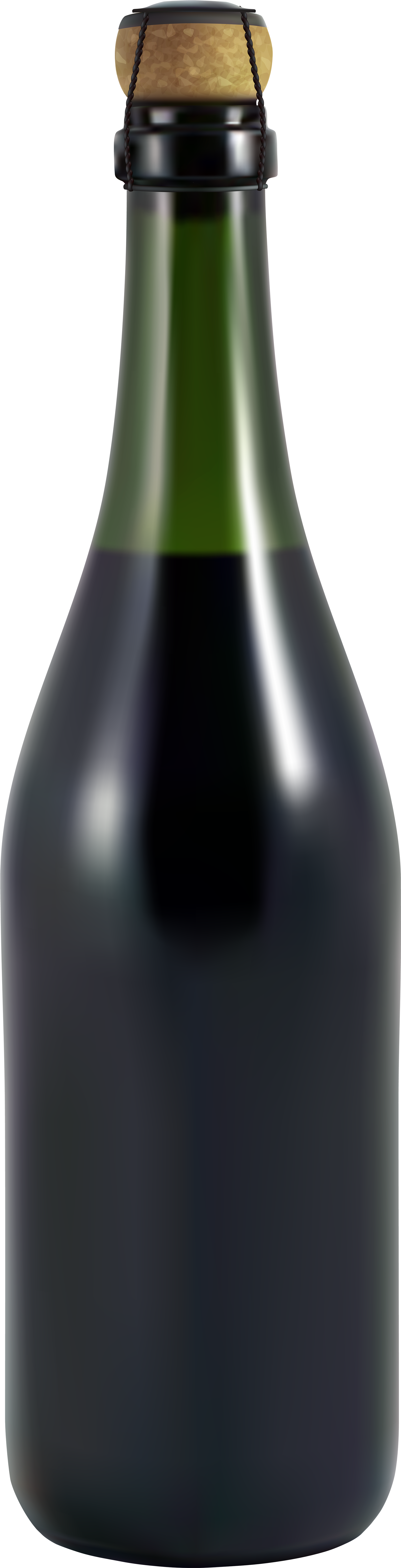 Bottle Of Champagne Png Clip Art (2221x8000), Png Download