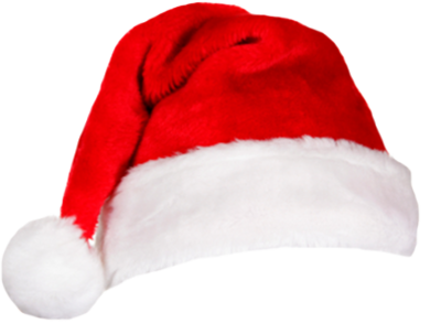 Santa Hat Png - Santa Hat Transparent (400x303), Png Download