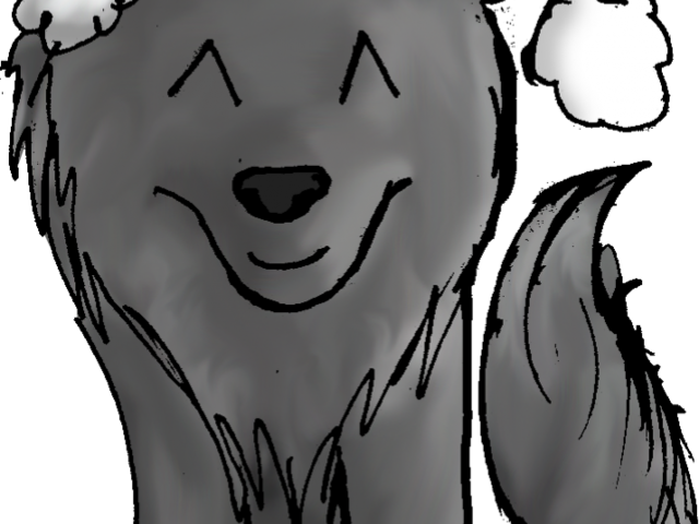 Wolf Clipart Christmas - Dog (640x480), Png Download