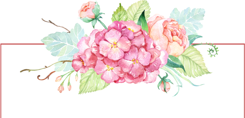 Free Watercolor Banner With Flowers Png - Watercolor Flower Paint Png (1024x392), Png Download