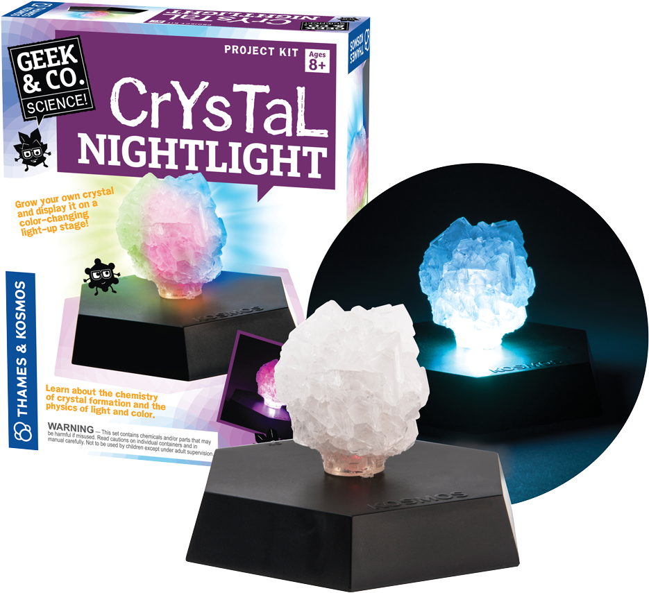 Thames & Kosmos Crystal Nightlight - Thames & Kosmos Crystal Nightlight (1000x890), Png Download