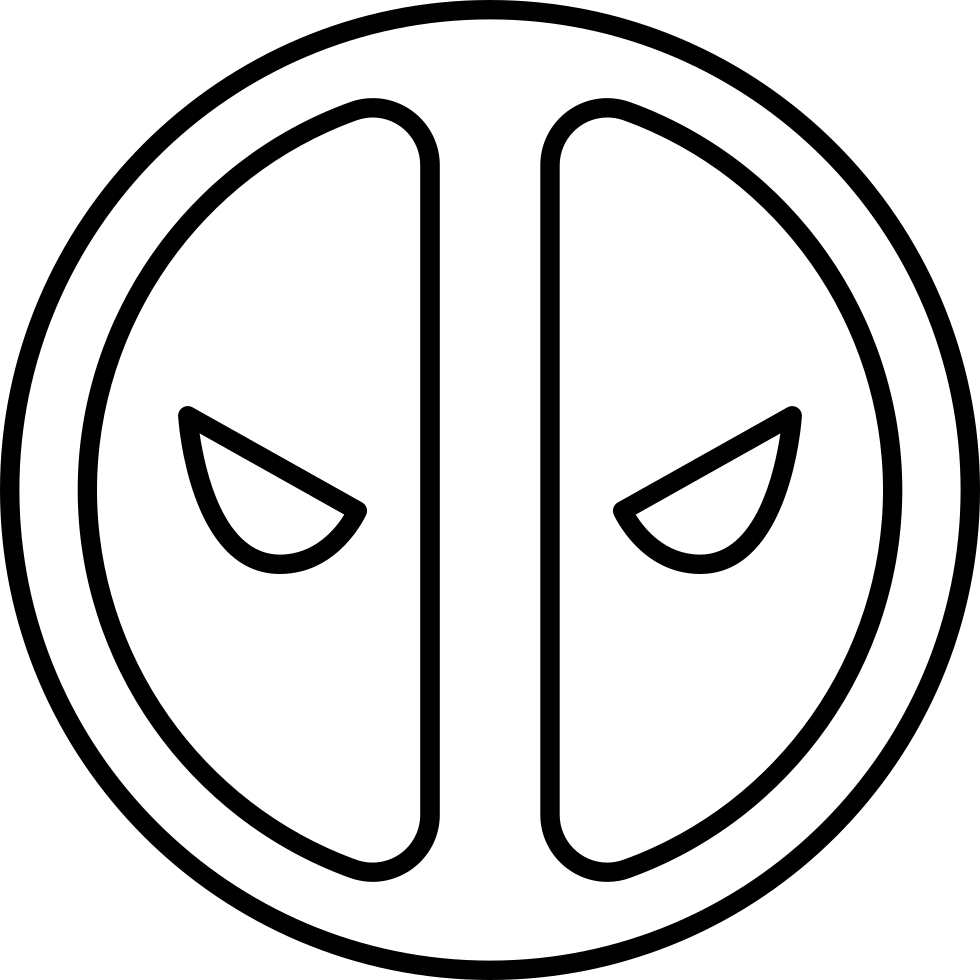 Deadpool Comments - Simbolo De Deadpool Para Colorear (980x980), Png Download