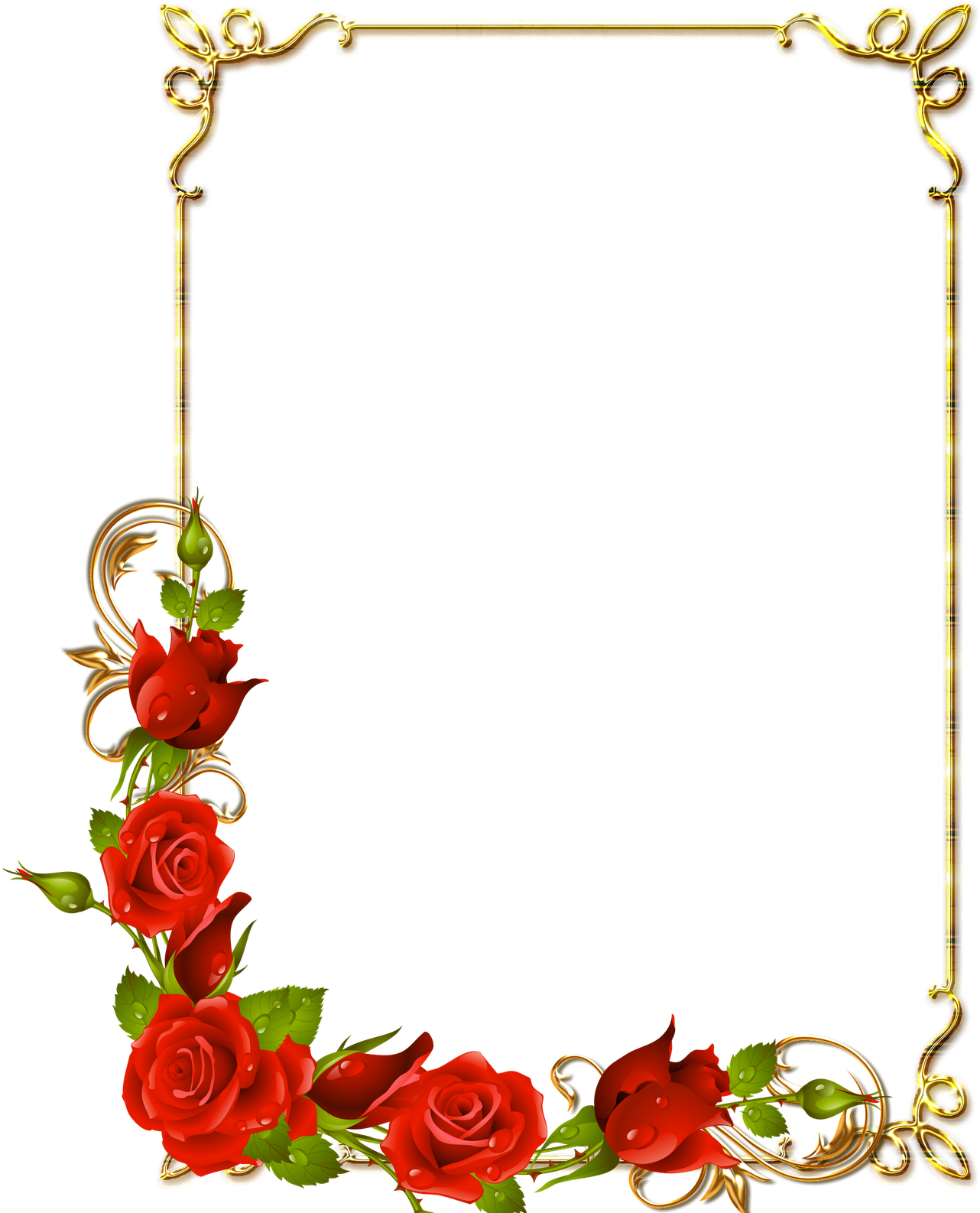 11 Photoshop Frame Png Borders Images Photoshop Borders - Page Border Designs Flowers (1600x1600), Png Download