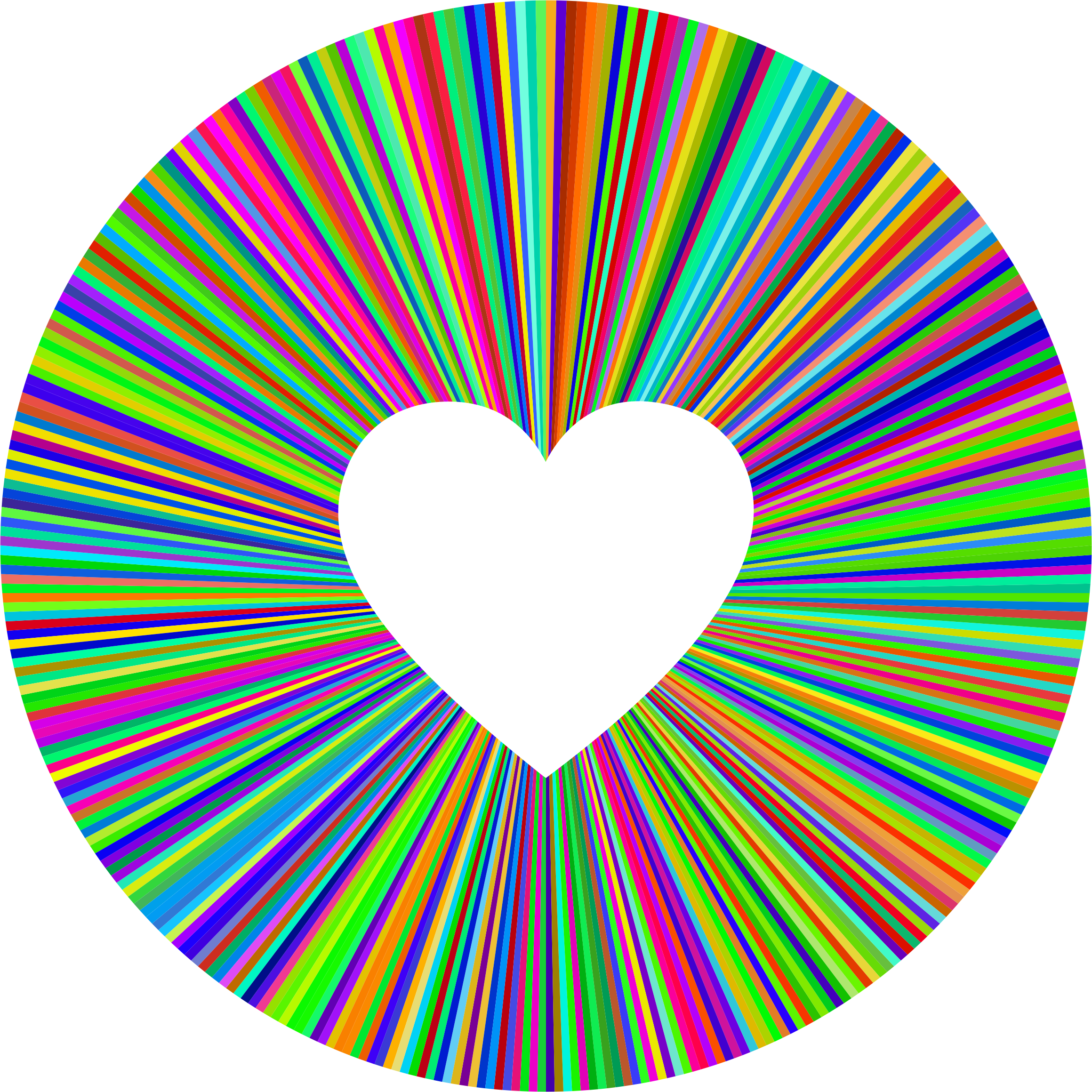 This Free Icons Png Design Of Prismatic Heart Halo (2320x2320), Png Download