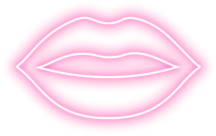 Neon Emoji Library - Lip Liner (600x776), Png Download