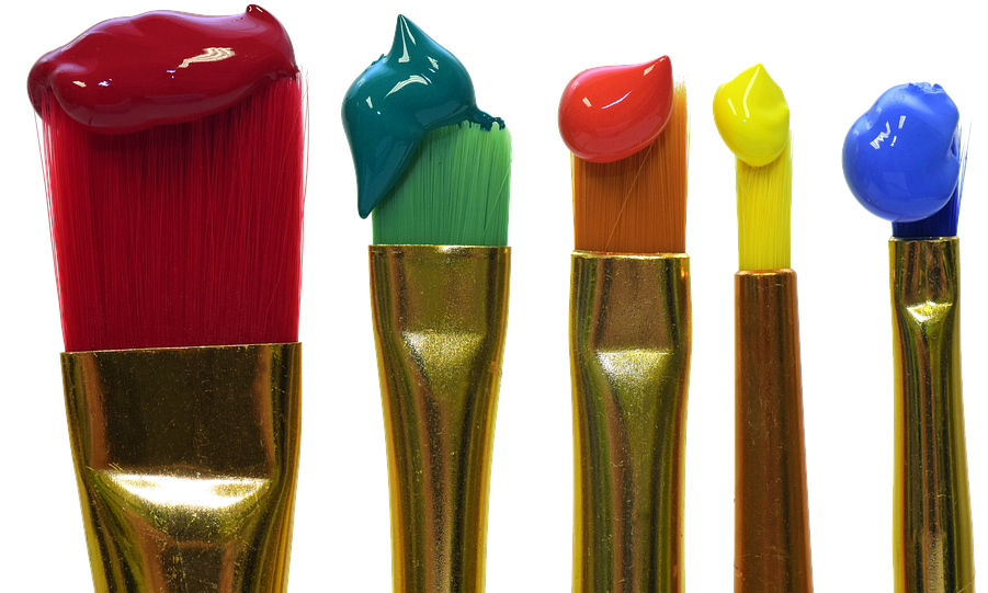 Ryan Fox Watercolor Batik - 絵の具 筆 (640x400), Png Download