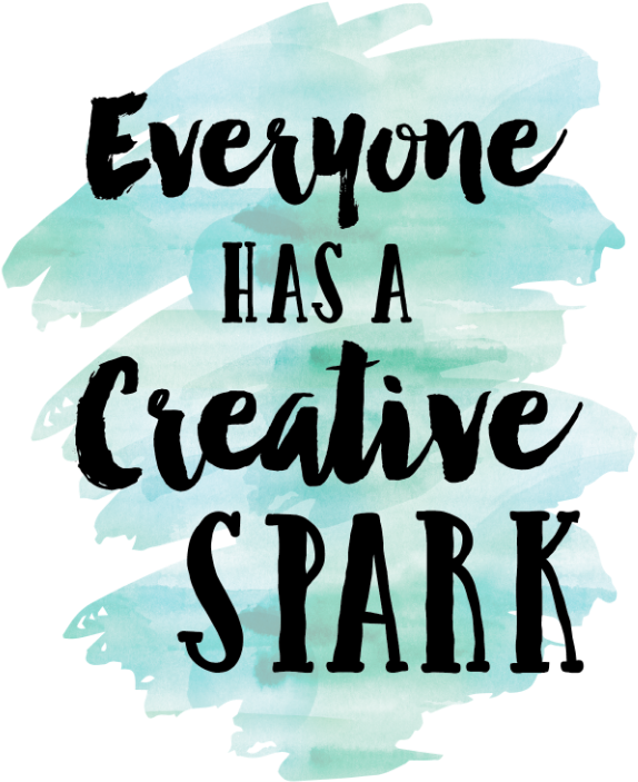 Everyone Has A Creative Spark Free Watercolor Printable - Americanflat Today Will Be Great Shower Curtain (600x744), Png Download