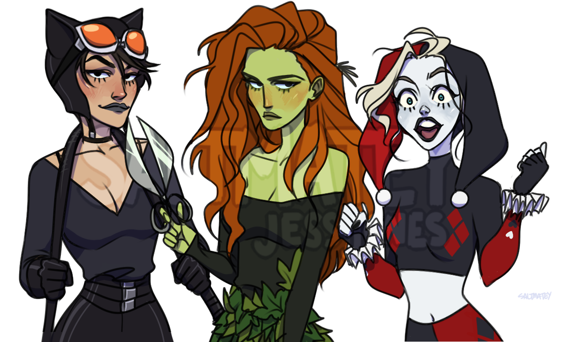 Pin By Camdyn H - Crying Harley Quinn And Poison Ivy (1280x701), Png Download