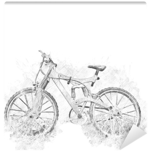 Abstract Bicycle Isolated On Watercolor Background - Watercolor Painting (400x400), Png Download