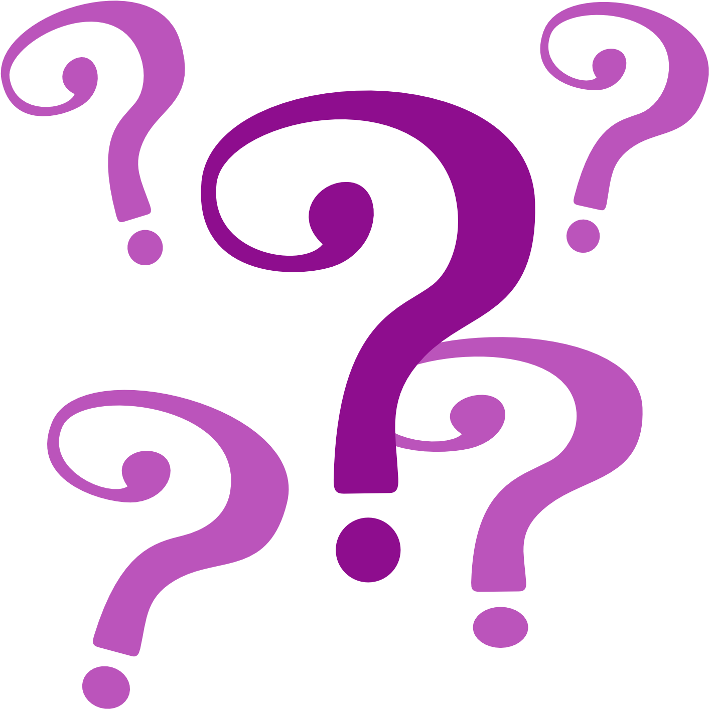 Cutie Pie Clipart At Getdrawings - Question Marks Png (1030x1020), Png Download