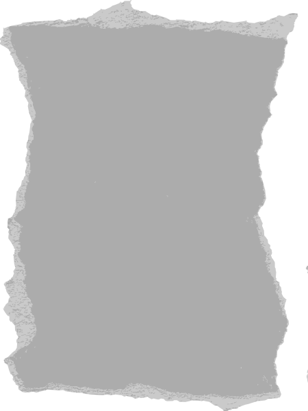 Grey Ripped Paper Png (450x600), Png Download