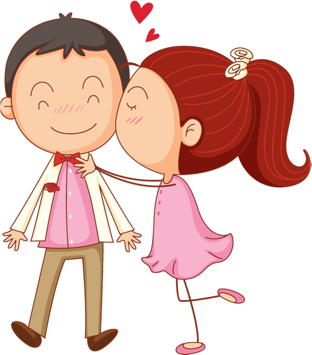 Valentines Day Couple Png Picture - Couple In Love Clipart (640x730), Png Download