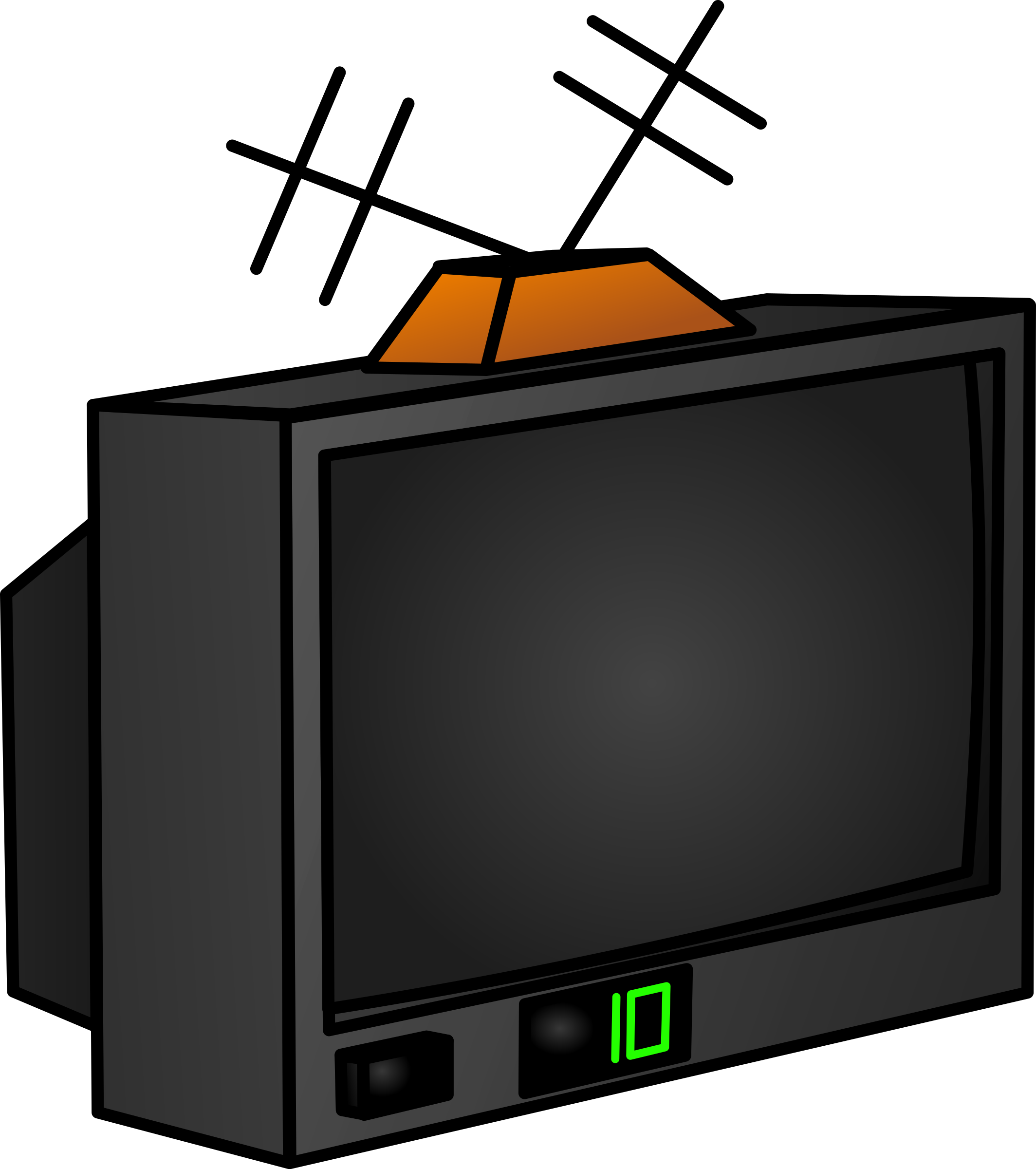Old Television Clip Art Btrwna Clipart - Tv Clip Art (568x640), Png Download
