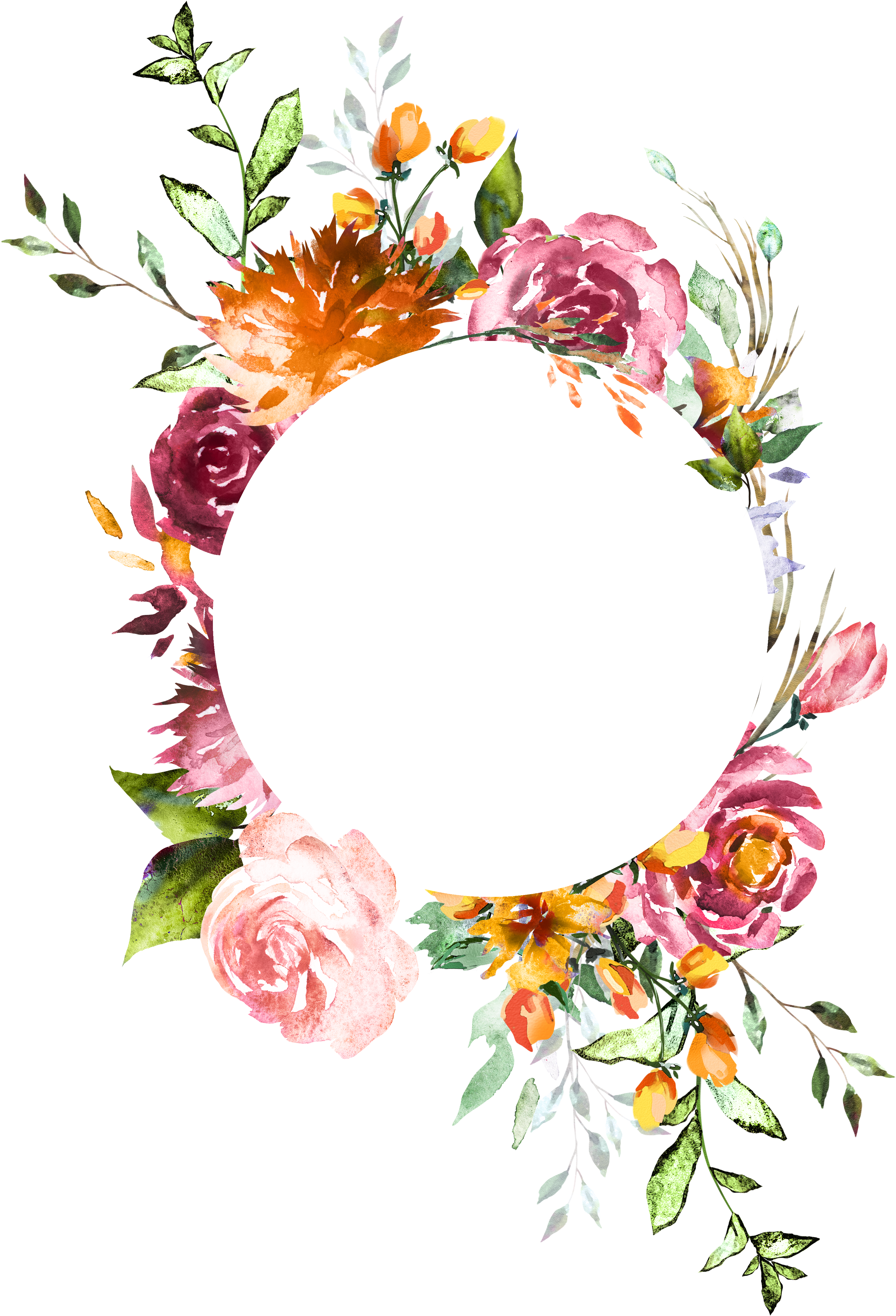 Yellow Roses Watercolor Background (3848x5409), Png Download