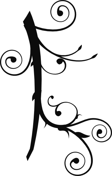 Small - Tribal Vines (378x595), Png Download