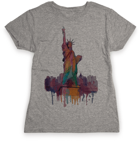 Statue Of Liberty Watercolor Womens T-shirt - Don't Always Light Things On Fire Oh Wait Yes I Do (484x484), Png Download