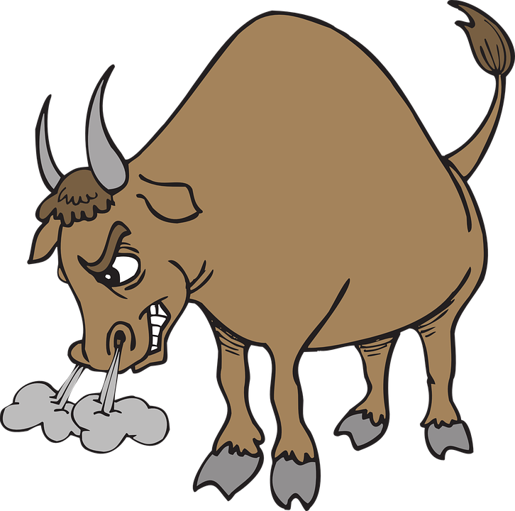 Angry Bull Png Transparent Angry Bull - Bull Clipart (726x720), Png Download