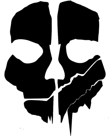 Call Of Duty Ghosts Logo Png - Cod Ghosts Mask Template (500x500), Png Download