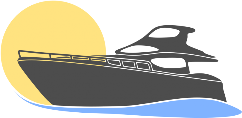 Yacht Motorboat Logo Vector Png - Portable Network Graphics (999x999), Png Download