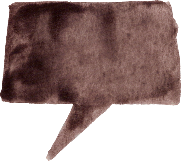 Free Download - Brown Speech Bubble Png (600x533), Png Download