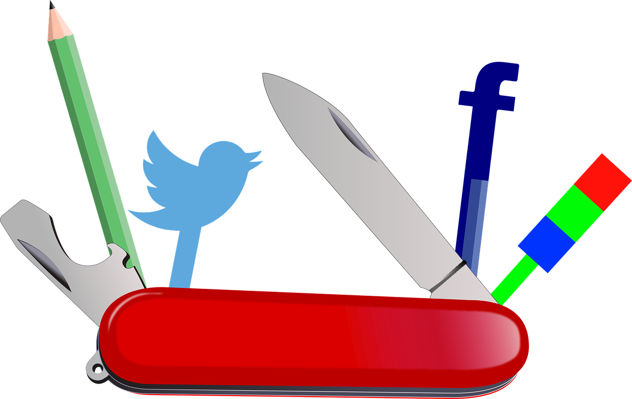 Knife Tool Swiss Army Knife Pencil Twitter - Swiss Army Knife Clip Art (538x340), Png Download