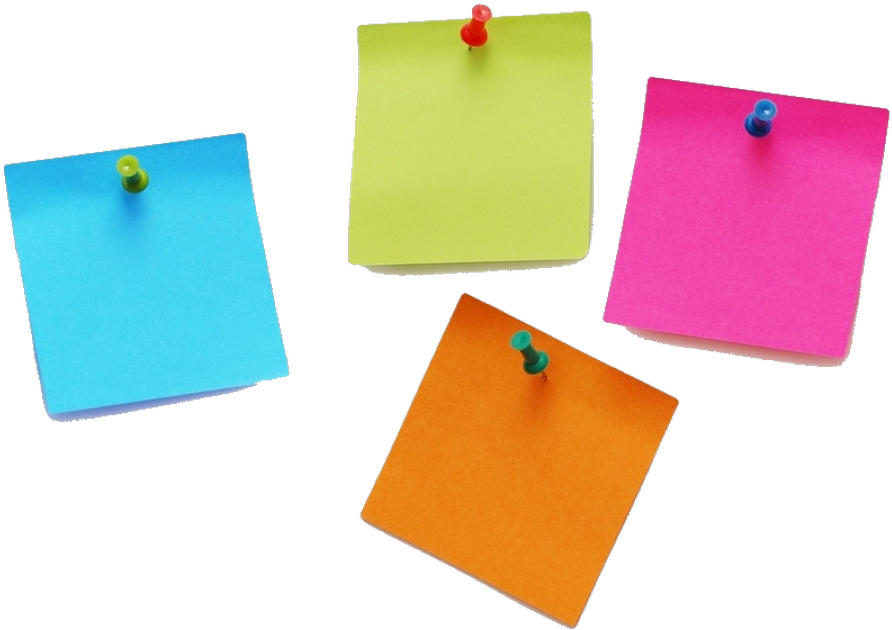 Sticky Note Png Free Download - Post Its Clip Art (900x642), Png Download
