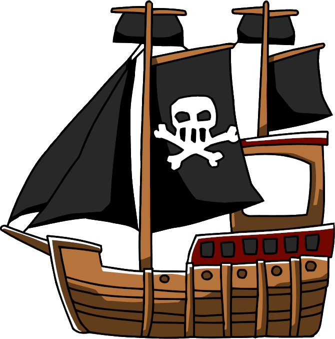Pirate Ship Png - Pirates Ship Art (670x677), Png Download