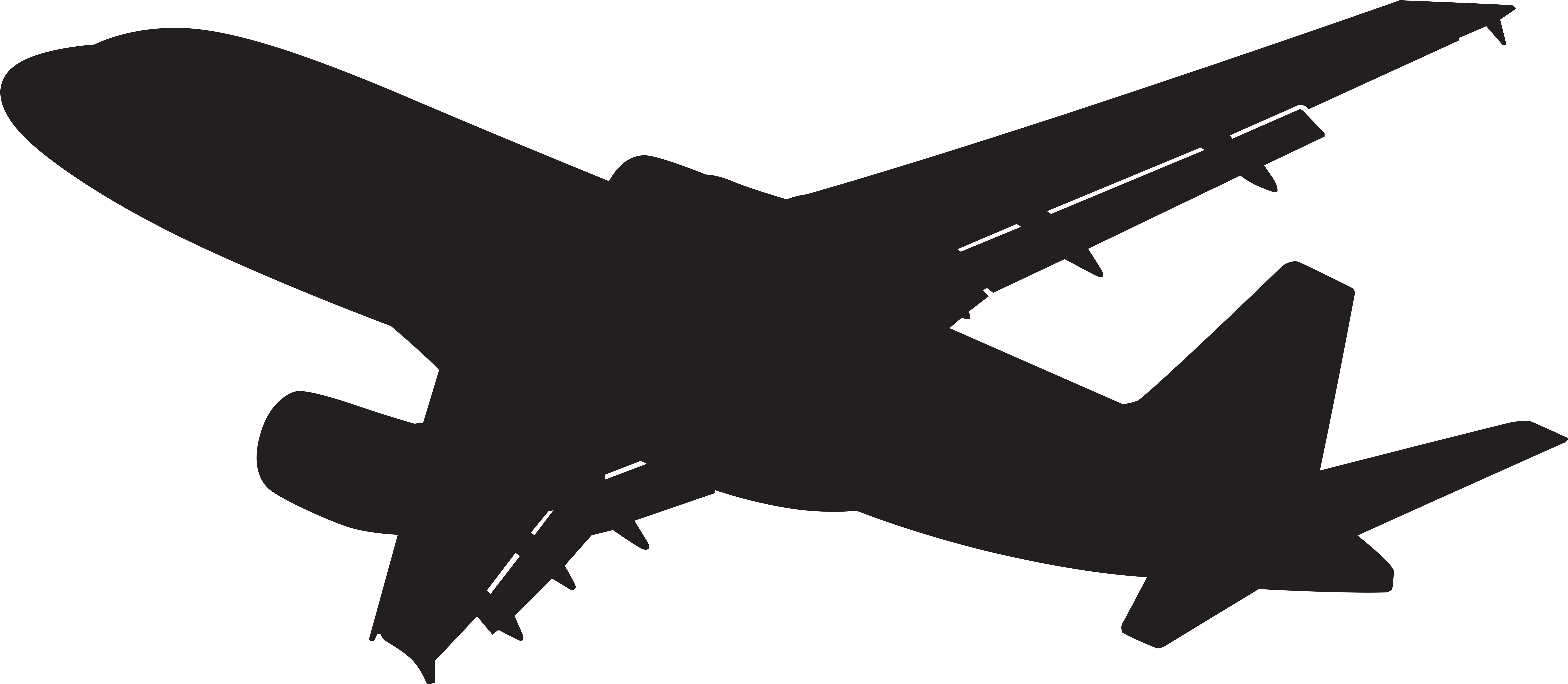 Airplane Hd Png Clipart (8000x3495), Png Download