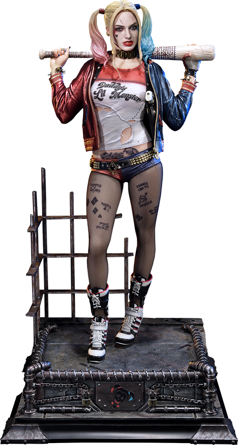 Dc Comics Statue Harley Quinn - Exclusive Harley Quinn Dc Comics Statue (480x896), Png Download