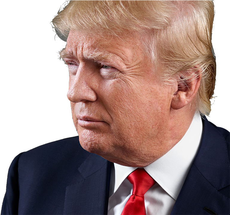 Donald Trump Png Image - Donald Trump Grey Background (1280x719), Png Download