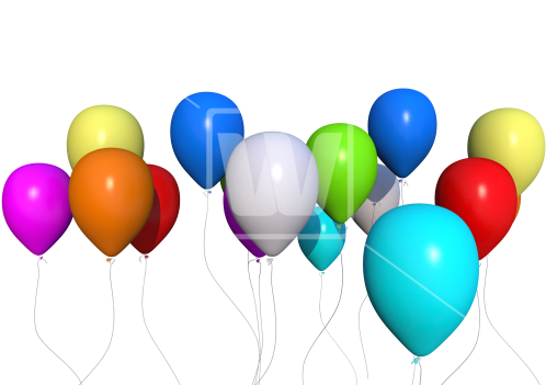 Png Colorful Balloons - Videoblocks (550x366), Png Download
