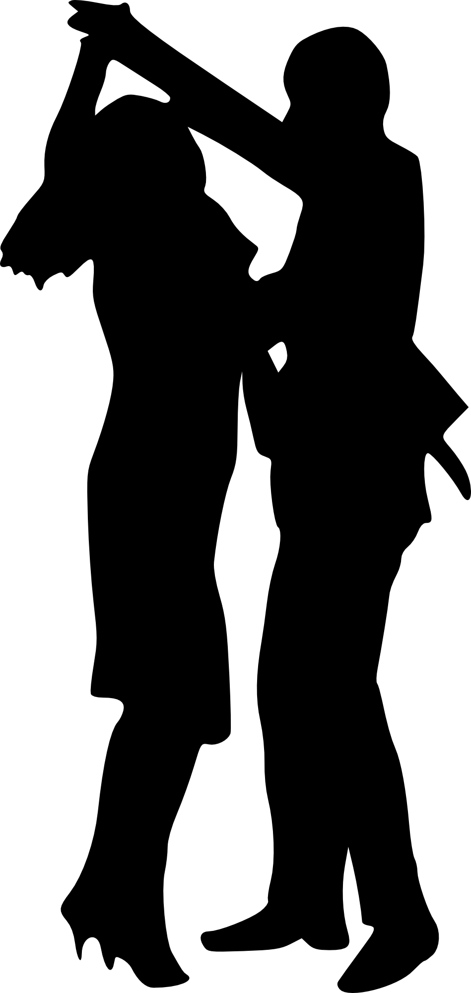 Png File Size - Couple Dancing Silhouette Png (486x1024), Png Download