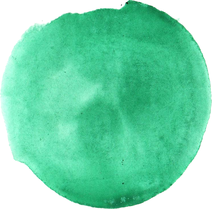 Free Download - Green Watercolor Circle Png (738x729), Png Download