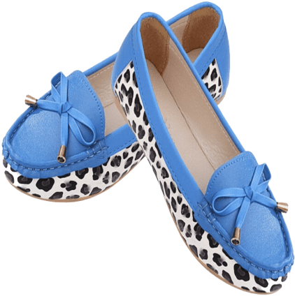 Leopard Print Women Ladies Flats Casual Faux Leather (480x480), Png Download