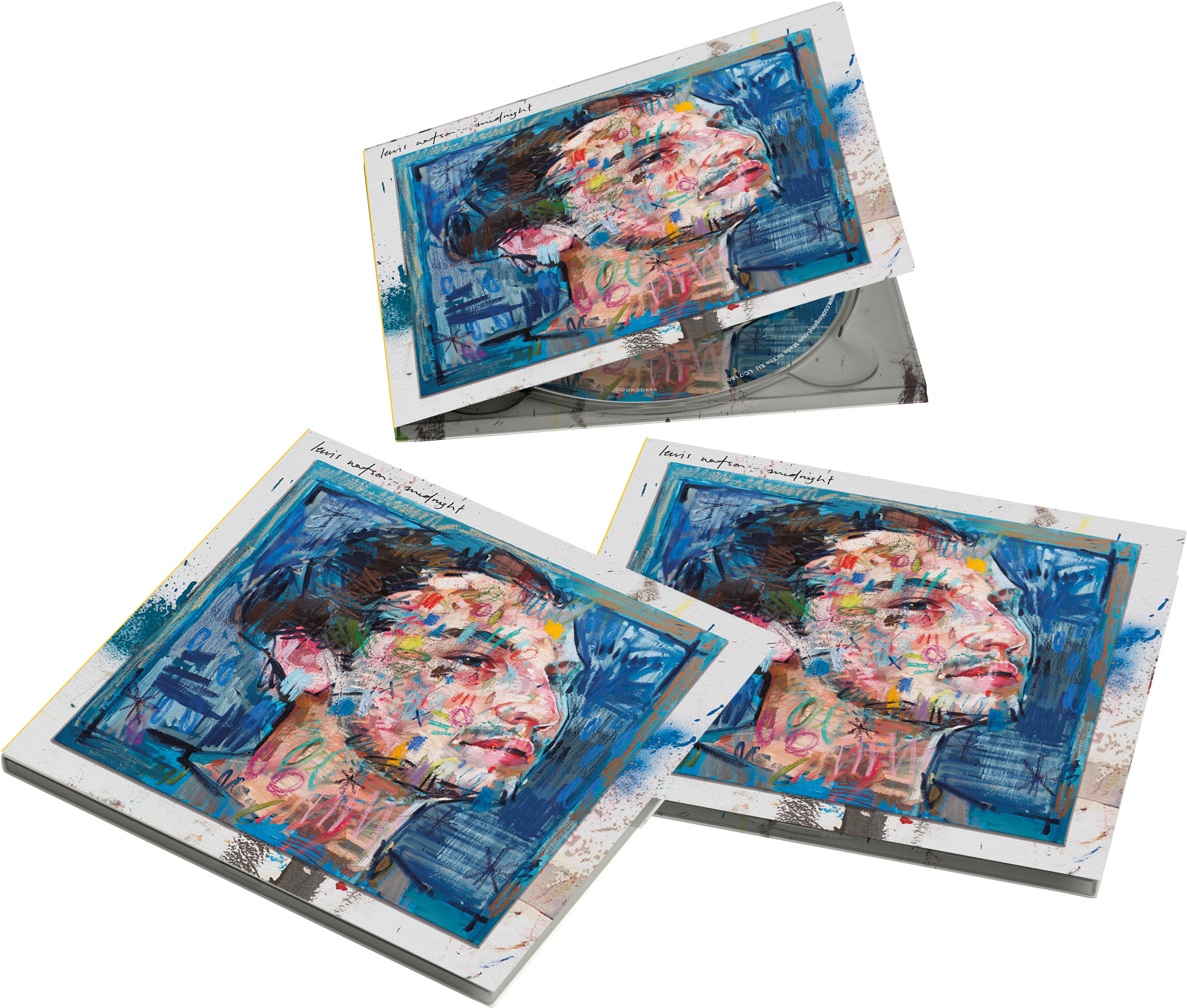 Graphic Design - Lewis Watson: Midnight Cd (2600x2200), Png Download
