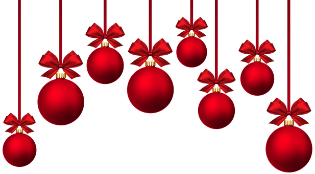 Christmas Baubles Bows Holidays The Backgr - Immagini Palle Di Natale (617x340), Png Download