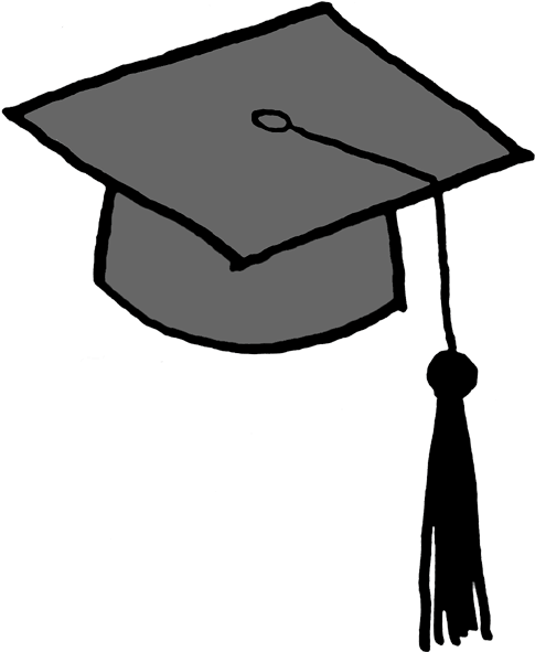 Graduation Hat Images Clip Art - Free Clipart Graduation (500x599), Png Download
