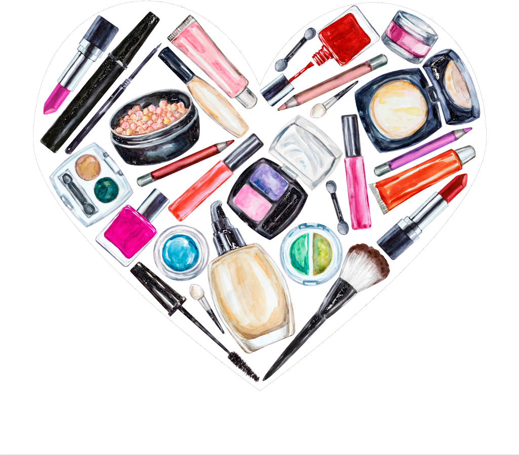 Makeup Fashion Cosmetics Watercolors Watercolor Waterco - Just A Girl Who Loves Makeup Shirt (1024x1024), Png Download