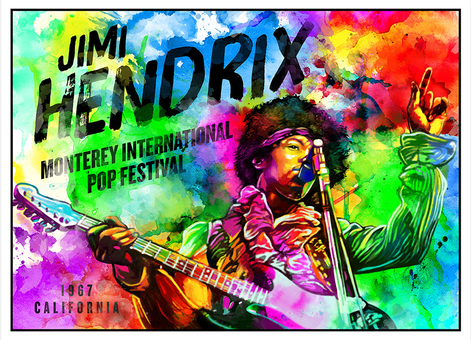 Hendrix Monterey Watercolor Lithograph - Monterey (480x480), Png Download