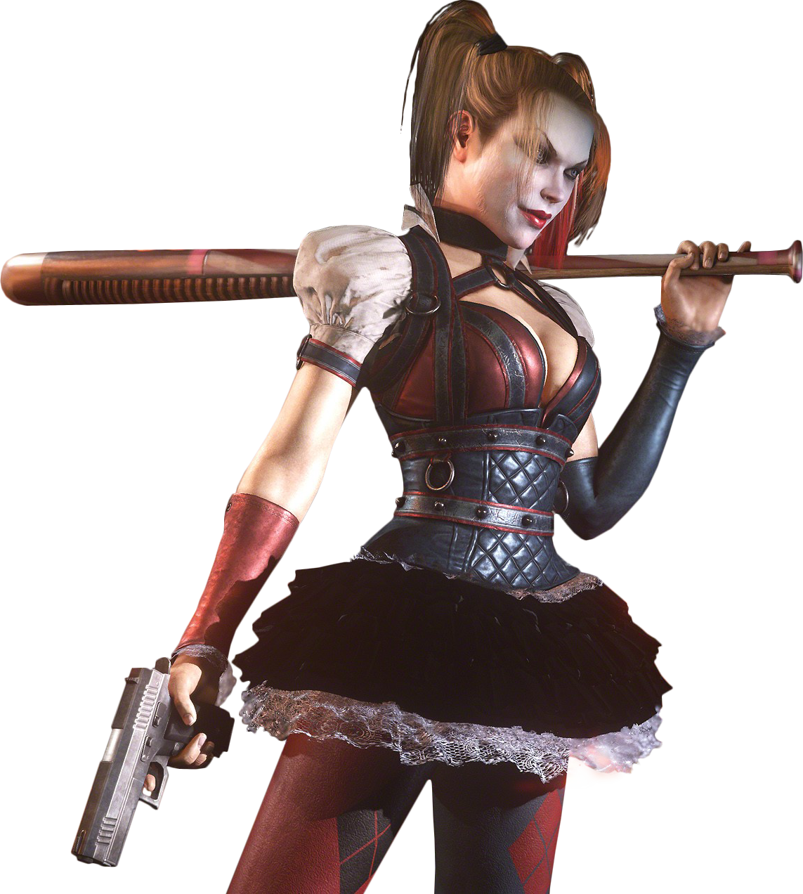 Harley Quinn Arkham Knight Png Image - Arkham Knight Harley Png (1143x1272), Png Download