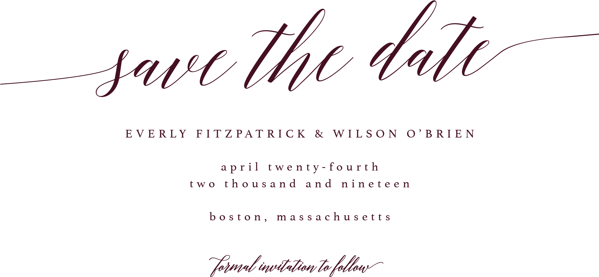 Cursive Save The Date, Script Save The Date, Merlot - Save The Date White (2100x1500), Png Download