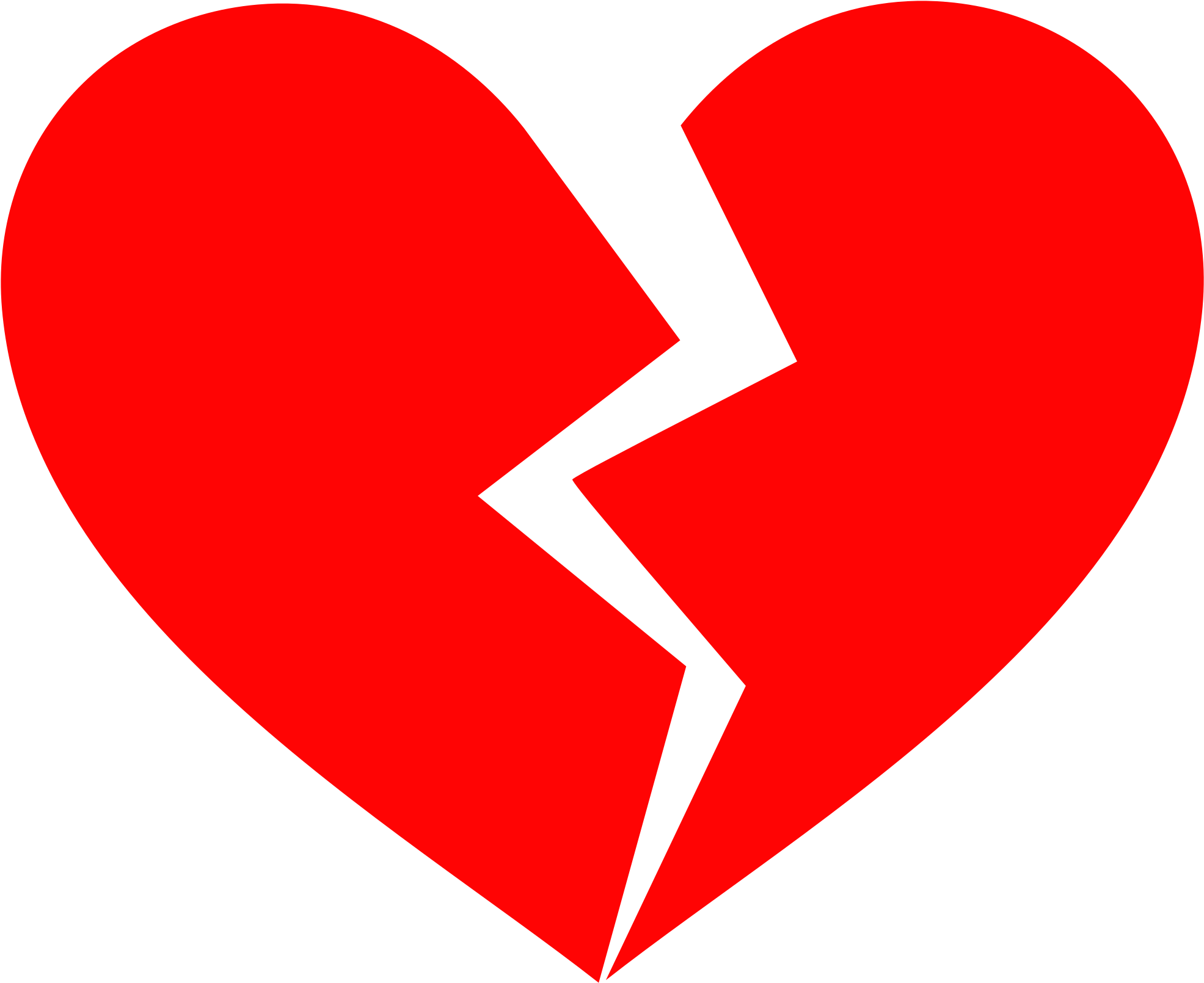 File - Broken Heart Png (2000x1639), Png Download