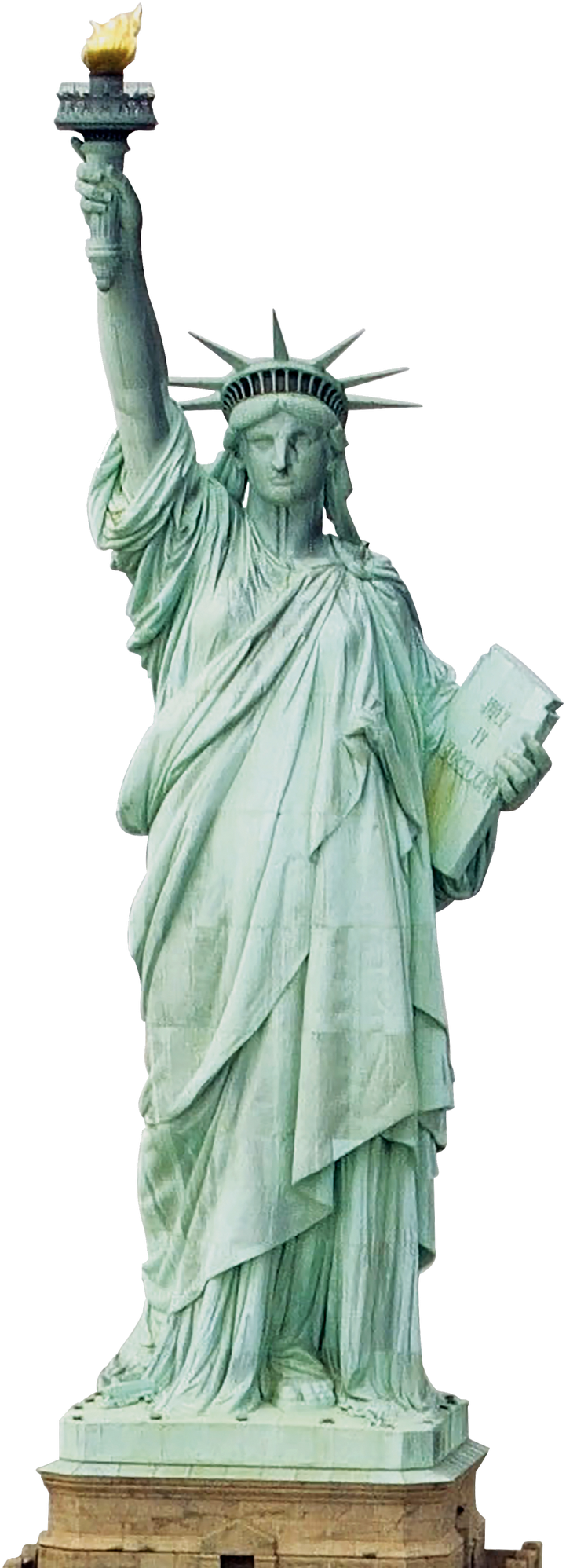 Statue Of Liberty Png Image - Statue Of Liberty (923x2064), Png Download