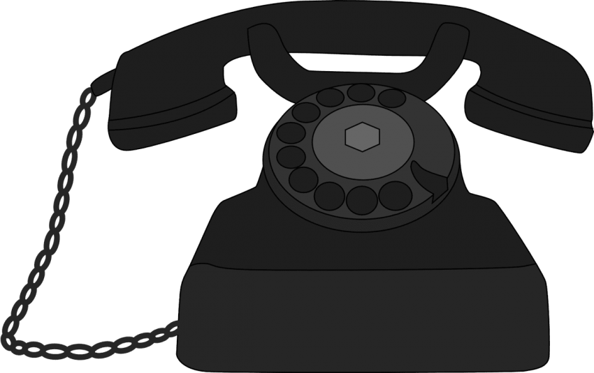 Free Png Telephone Png Pics Png Images Transparent - Old Phone Clipart Transparent (850x535), Png Download