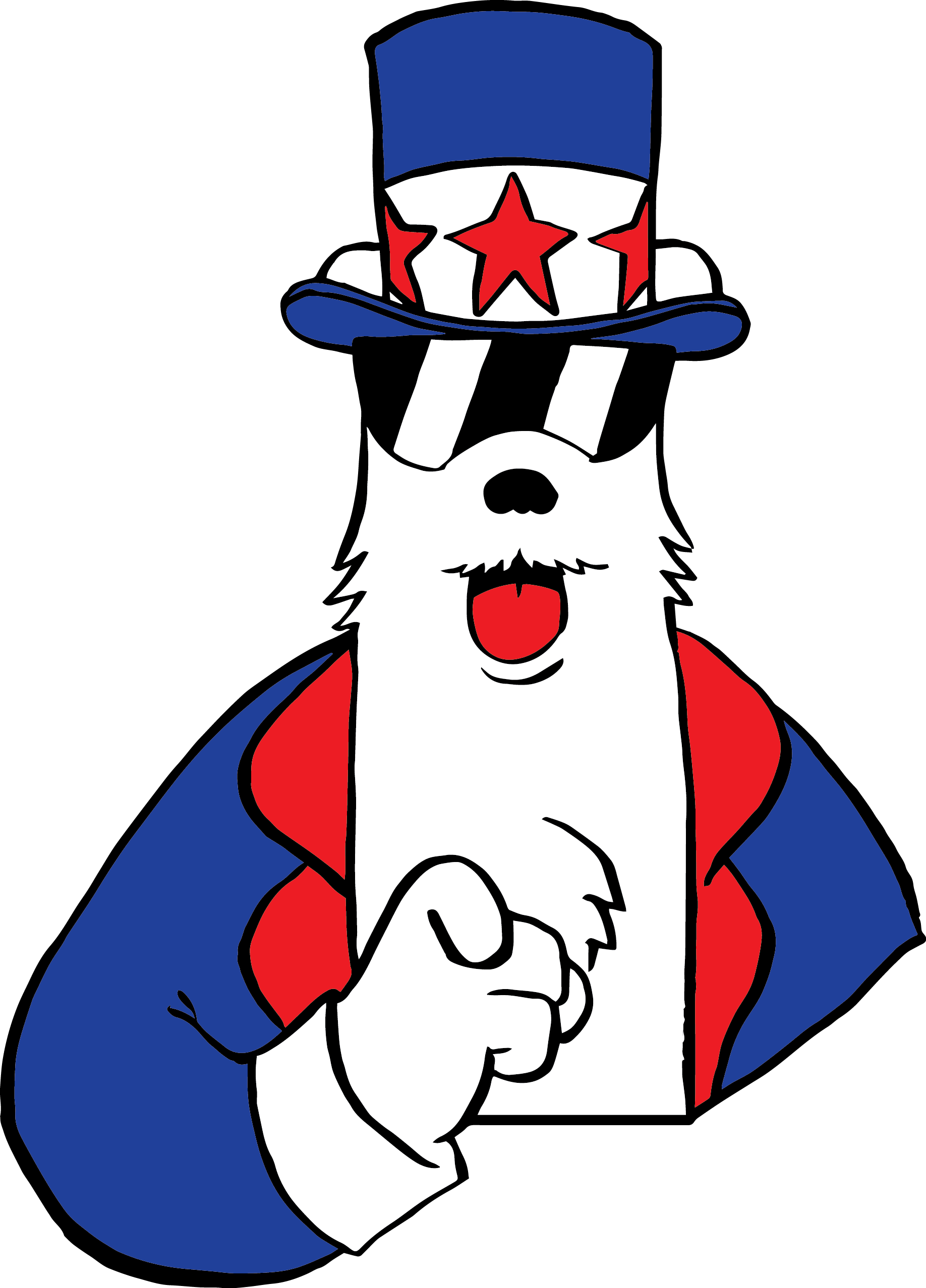 Jax Bear Uncle Sam - Jacksonville (1836x2555), Png Download