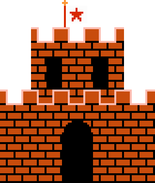 Mario Bros Castle Png (320x376), Png Download