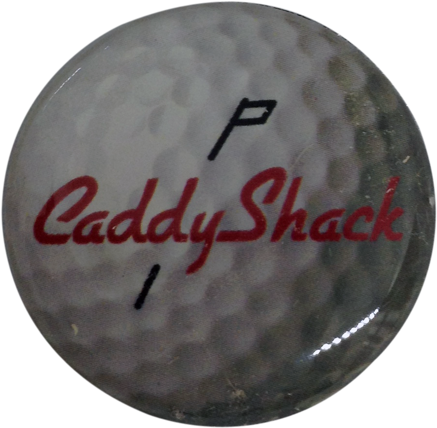 Caddyshack Golf Ball Marker & Hat Clip - Caddyshack Logoed Golf Balls (3 Ball Sleeve) - White (983x972), Png Download
