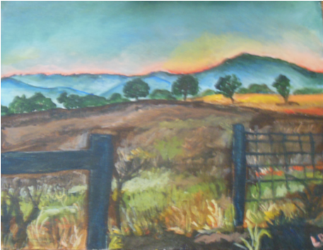 "in The Distance" Lisa Quinlan Heibutzki - Rural Area (594x354), Png Download