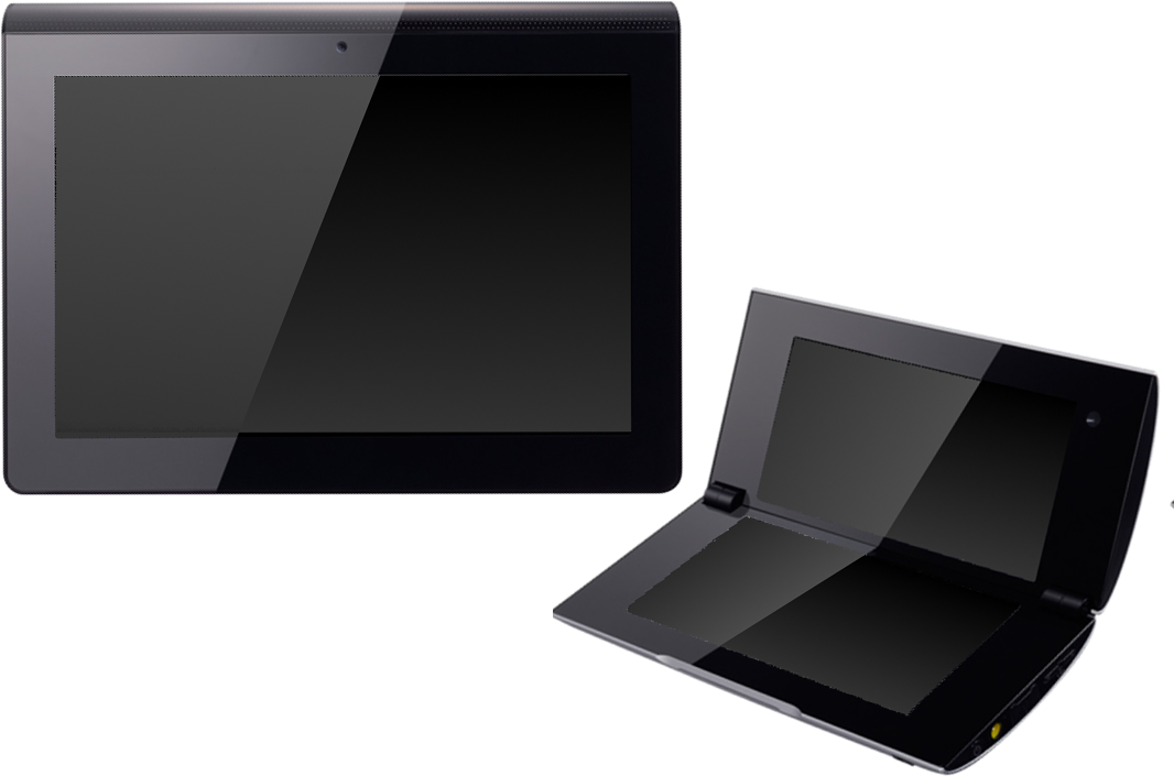 Sony Tablet - Flat Panel Display (1066x705), Png Download